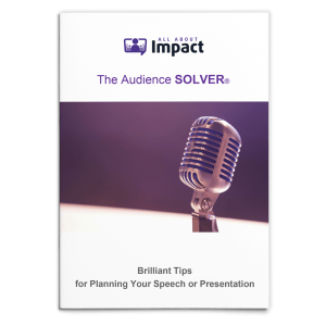 Free E-BookAudience Solver Image Oliver Medill Public Speaking Coach for All About Impact
