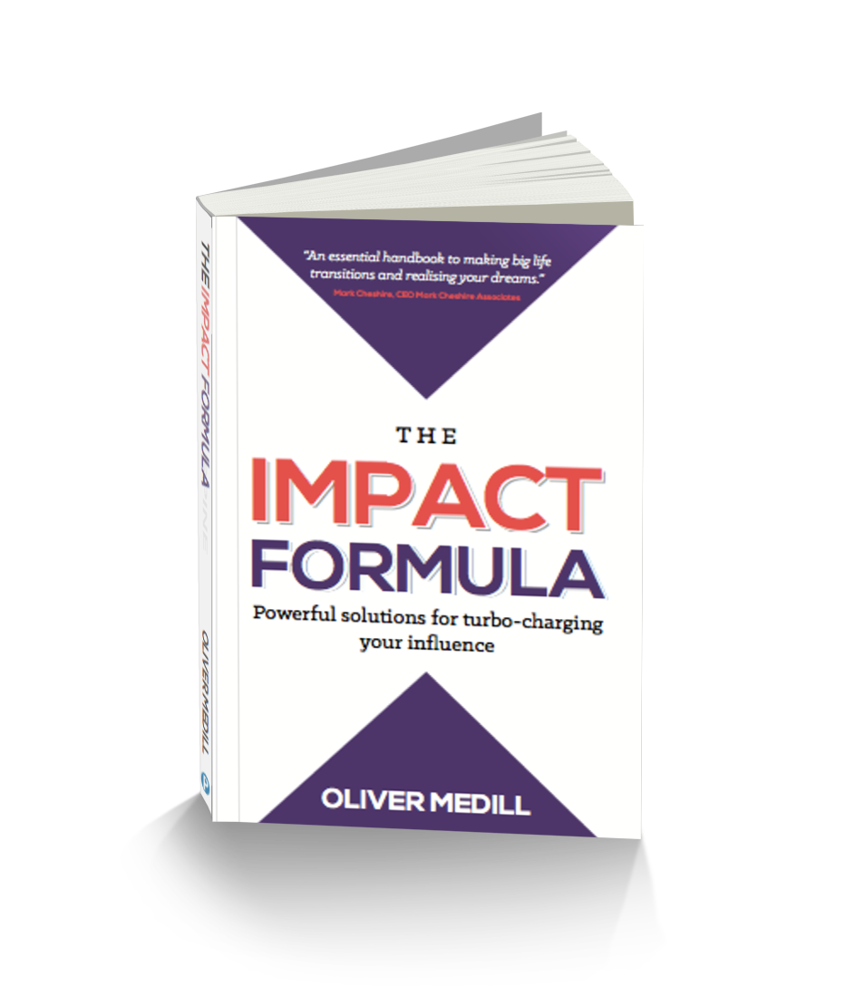 coverthickpaperbackfront_604x964_preview The Impact Formula by Oliver Medill Public Speaking Coach for All About Impact